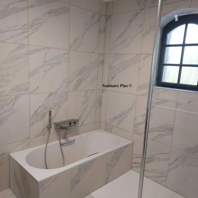 Baignoire villeroy boch oberon mitigeur bain douche hansgrohe shower tablet 350